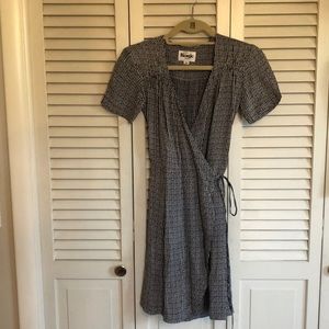 rouje wrap dress size 36 in Navy